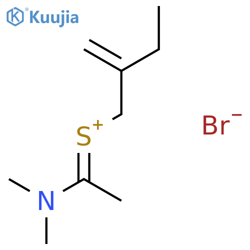 Sulfonium, [1-(dimethylamino)ethylidene](2-methylenebutyl)-, bromide structure