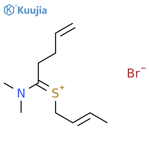 Sulfonium, 2-butenyl[1-(dimethylamino)-4-pentenylidene]-, bromide structure