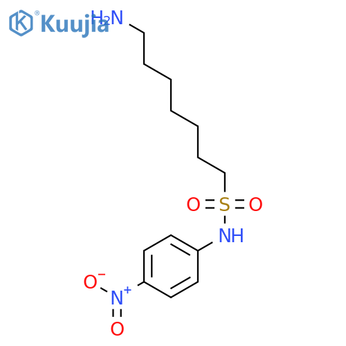 1-HEPTANESULFONAMIDE, 7-AMINO-N-(4-NITROPHENYL)- structure