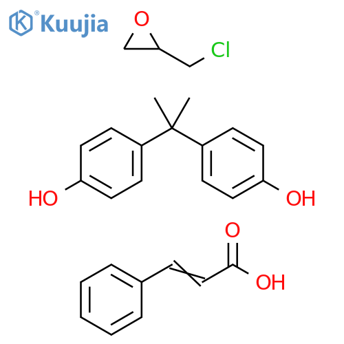 Phenol,4,4'-(1-methylethylidene)bis-,polymerwith(chloromethyl)oxirane,3-phenyl-2-propenoate structure