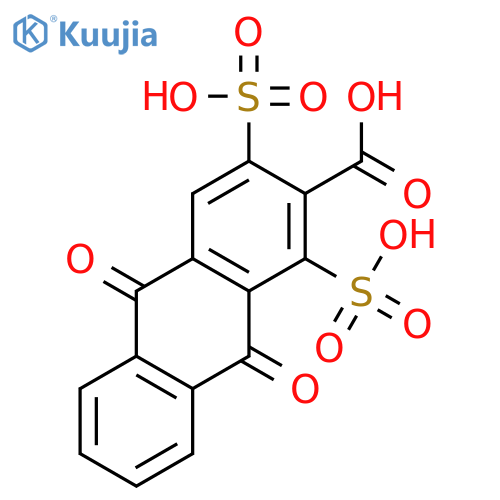2-Anthracenecarboxylic acid, 9,10-dihydro-9,10-dioxodisulfo- structure