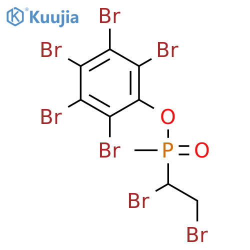 PHOSPHINIC ACID, (1,2-DIBROMOETHYL)METHYL-, PENTABROMOPHENYL ESTER structure