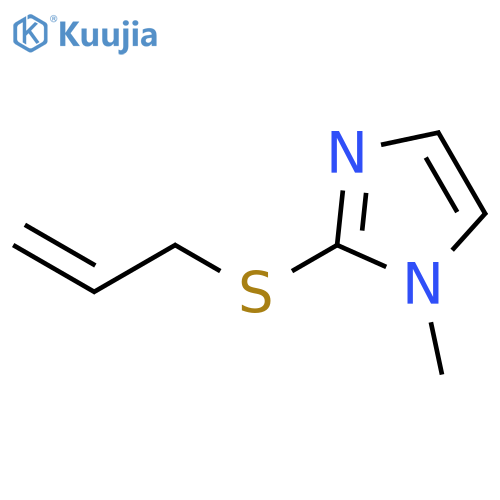 1H-Imidazole, 1-methyl-2-(2-propenylthio)- structure