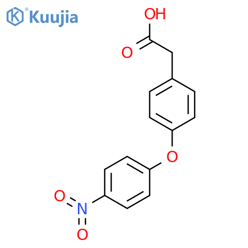 2-(4-(4-NITROPHENOXY)PHENYL)ACETIC ACID structure