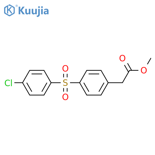 BENZENEACETIC ACID, 4-[(4-CHLOROPHENYL)SULFONYL]-, METHYL ESTER structure