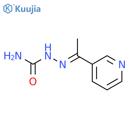 {1-(pyridin-3-yl)ethylideneamino}urea structure