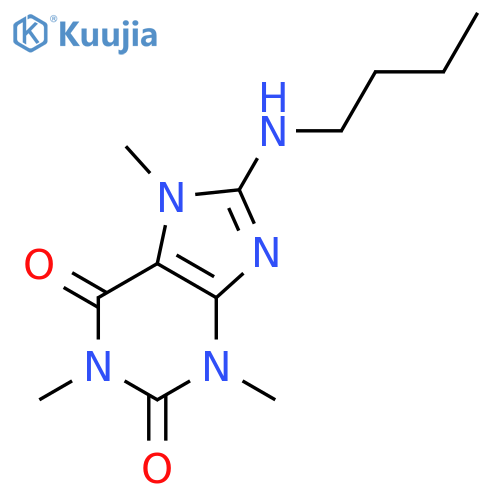 1H-Purine-2,6-dione,8-(butylamino)-3,7-dihydro-1,3,7-trimethyl- structure
