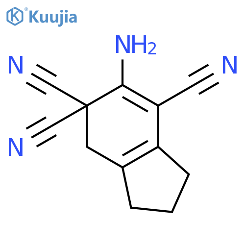 5H-INDENE-5,5,7-TRICARBONITRILE, 6-AMINO-1,2,3,4-TETRAHYDRO- structure