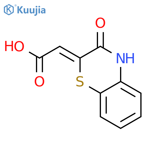 2-(3-oxo-4H-1,4-benzothiazin-2-ylidene)acetic acid structure