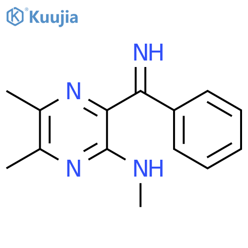 PYRAZINAMINE, 3-(IMINOPHENYLMETHYL)-N,5,6-TRIMETHYL- structure