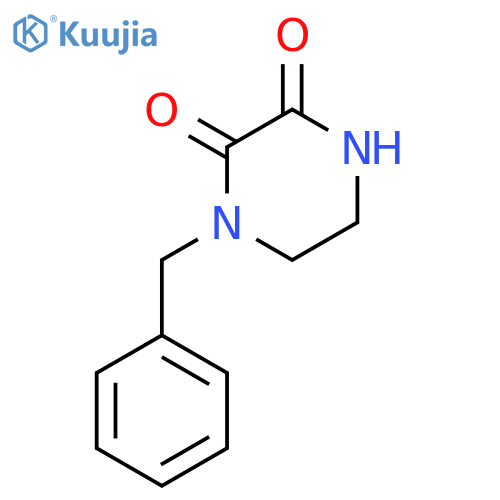 1-Benzyl-2,3-dioxopiperazine structure