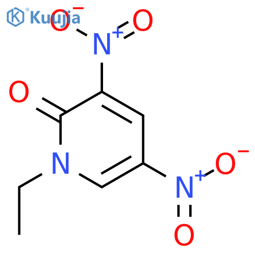 2(1H)-PYRIDINONE, 1-ETHYL-3,5-DINITRO- structure