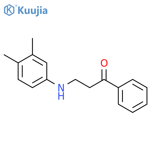 1-Propanone, 3-[(3,4-dimethylphenyl)amino]-1-phenyl- structure
