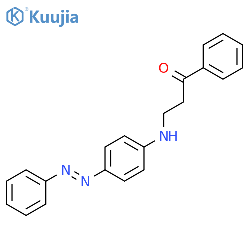 1-Propanone, 1-phenyl-3-[[4-(phenylazo)phenyl]amino]- structure