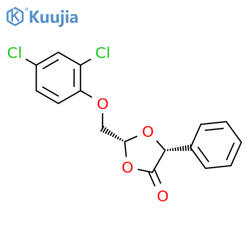 1,3-DIOXOLAN-4-ONE, 2-[(2,4-DICHLOROPHENOXY)METHYL]-5-PHENYL-, CIS- structure