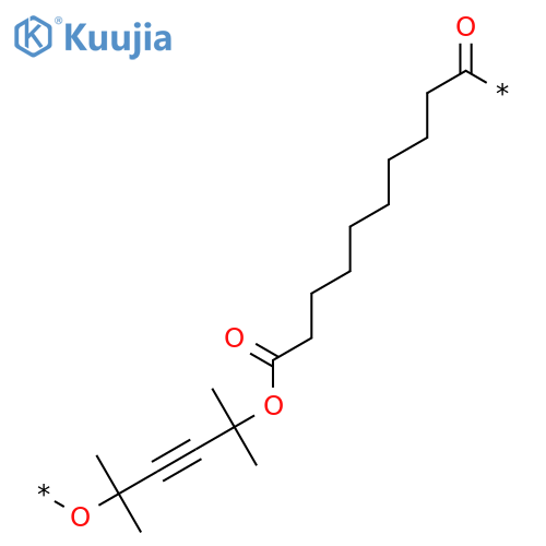 Poly[oxy(1,1,4,4-tetramethyl-2-butyne-1,4-diyl)oxy(1,10-dioxo-1,10-decanediyl)] structure