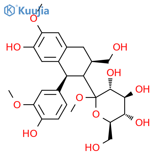 (+)-Isolariciresinol 9'-O-glucoside structure