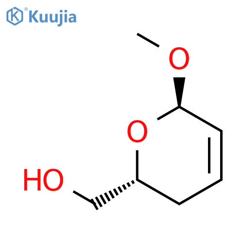 2H-Pyran-2-methanol, 3,6-dihydro-6-methoxy-, (2R-trans)- structure