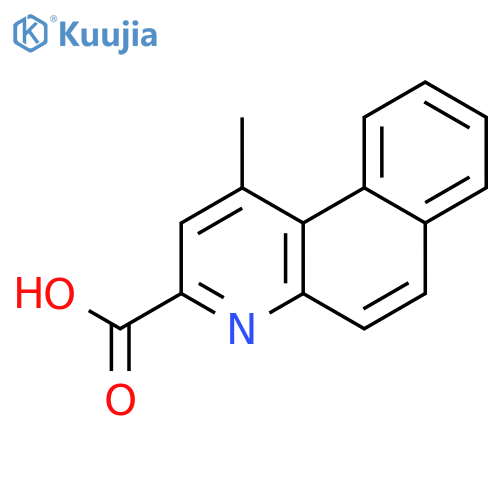 BENZO[F]QUINOLINE-3-CARBOXYLIC ACID, 1-METHYL- structure