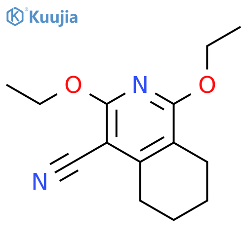 4-Isoquinolinecarbonitrile, 1,3-diethoxy-5,6,7,8-tetrahydro- structure