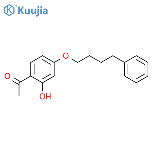 Ethanone, 1-[2-hydroxy-4-(4-phenylbutoxy)phenyl]- structure