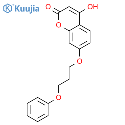 2H-1-Benzopyran-2-one, 4-hydroxy-7-(3-phenoxypropoxy)- structure