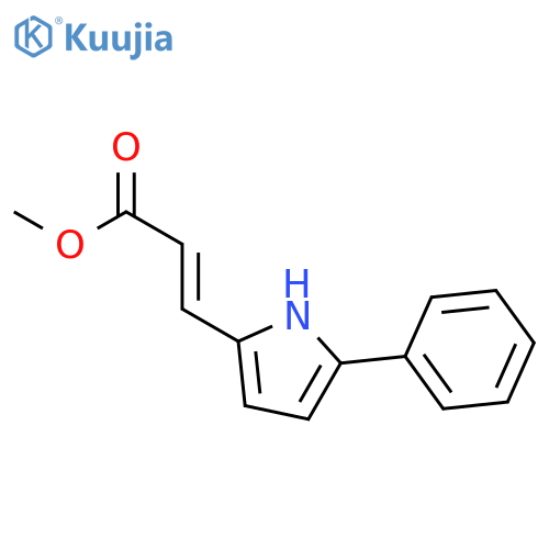2-Propenoic acid, 3-(5-phenyl-1H-pyrrol-2-yl)-, methyl ester, (E)- structure