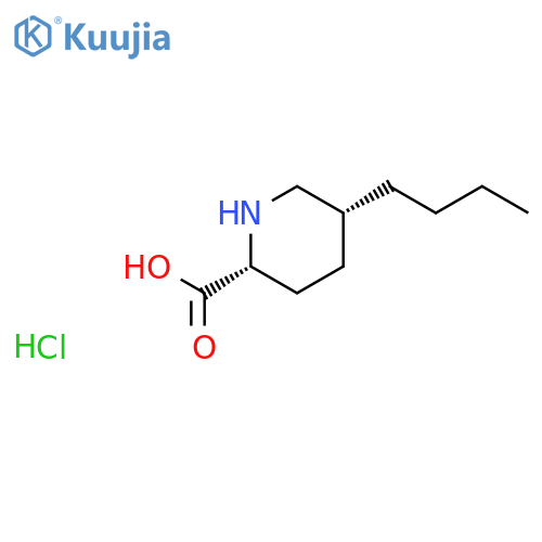 2-PIPERIDINECARBOXYLIC ACID, 5-BUTYL-, HYDROCHLORIDE, CIS- structure