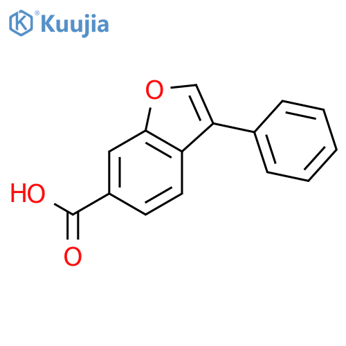 6-BENZOFURANCARBOXYLIC ACID, 3-PHENYL- structure