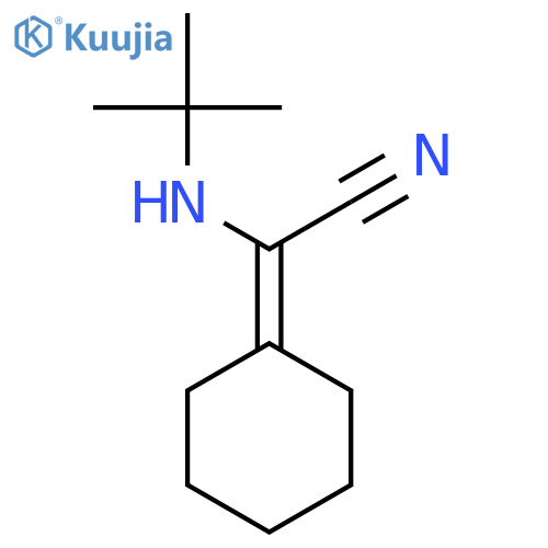 (tert-Butylamino)(cyclohexylidene)acetonitrile structure