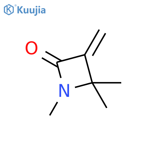 2-AZETIDINONE, 1,4,4-TRIMETHYL-3-METHYLENE- structure