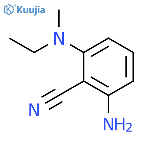 2-amino-6-ethyl(methyl)aminobenzonitrile structure