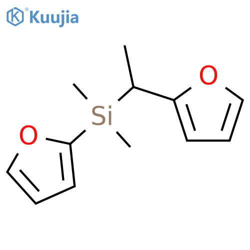 Silane, 2-furanyl[1-(2-furanyl)ethyl]dimethyl- structure