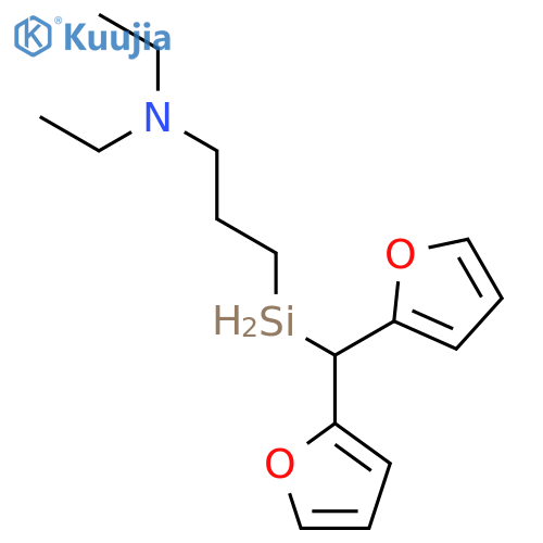 1-Propanamine, 3-(di-2-furanylmethylsilyl)-N,N-diethyl- structure