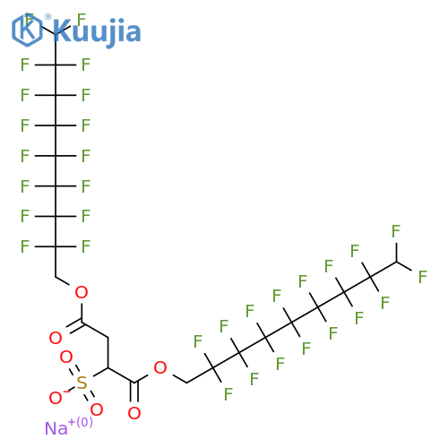 1,4-Bis(1H,1H,9H-perfluorononyl) sulfobutanedioate sodium structure