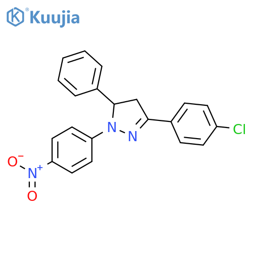 3-(4-Chlorophenyl)-1-(4-nitrophenyl)-5-phenyl-4,5-dihydro-1H-pyrazole structure