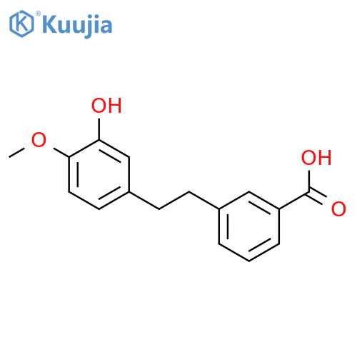 Benzoic acid, 3-[2-(3-hydroxy-4-methoxyphenyl)ethyl]- structure
