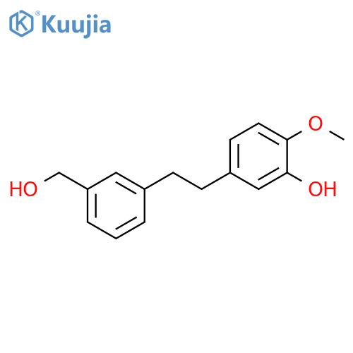 Benzenemethanol, 3-[2-(3-hydroxy-4-methoxyphenyl)ethyl]- structure