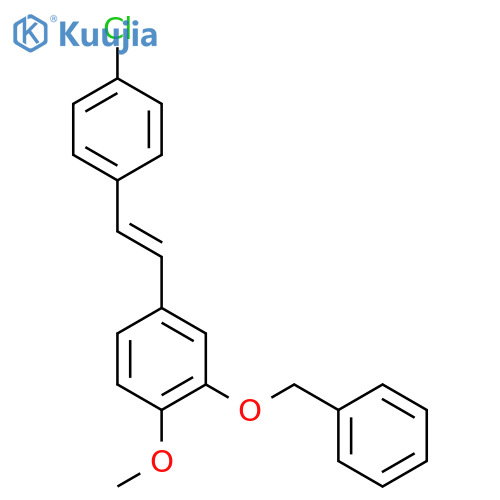 Benzene, 4-[2-(4-chlorophenyl)ethenyl]-1-methoxy-2-(phenylmethoxy)- structure