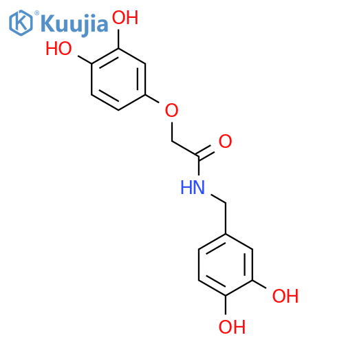 ACETAMIDE, 2-(3,4-DIHYDROXYPHENOXY)-N-[(3,4-DIHYDROXYPHENYL)METHYL]- structure
