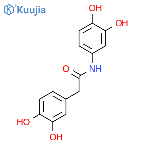 Benzeneacetamide, N-(3,4-dihydroxyphenyl)-3,4-dihydroxy- structure