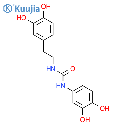 Urea, N-(3,4-dihydroxyphenyl)-N'-[2-(3,4-dihydroxyphenyl)ethyl]- structure