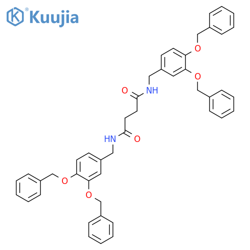 Butanediamide, N,N'-bis[[3,4-bis(phenylmethoxy)phenyl]methyl]- structure