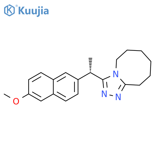 1,2,4-Triazolo[4,3-a]azocine,5,6,7,8,9,10-hexahydro-3-[(1S)-1-(6-methoxy-2-naphthalenyl)ethyl]- structure