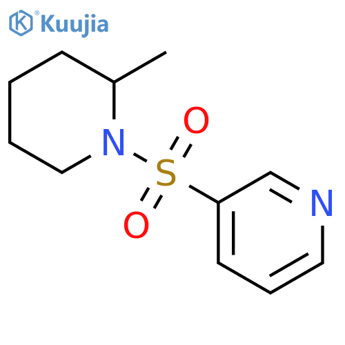 Piperidine, 2-methyl-1-(3-pyridinylsulfonyl)- structure