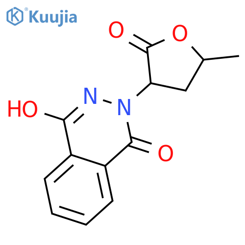 1(2H)-PHTHALAZINONE, 4-HYDROXY-2-(TETRAHYDRO-5-METHYL-2-OXO-3-FURANYL)- structure