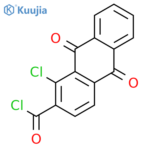 2-Anthracenecarbonylchloride, 1-chloro-9,10-dihydro-9,10-dioxo- structure