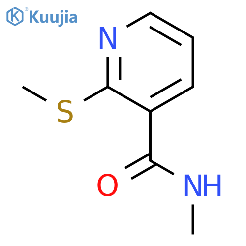 3-Pyridinecarboxamide, N-methyl-2-(methylthio)- structure