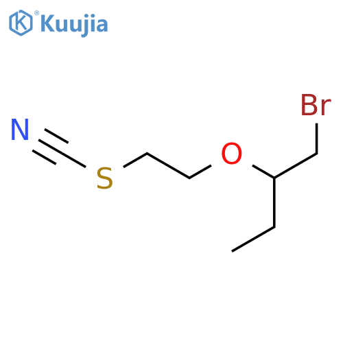 THIOCYANIC ACID, 2-[1-(BROMOMETHYL)PROPOXY]ETHYL ESTER structure