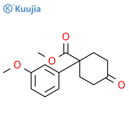 Methyl 1-(3-Methoxyphenyl)-4-oxocyclohexanecarboxylate structure
